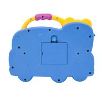 Teclado Piano Musical Bebe Brinquedo Infantil Divertido Som Carros Policia Azul