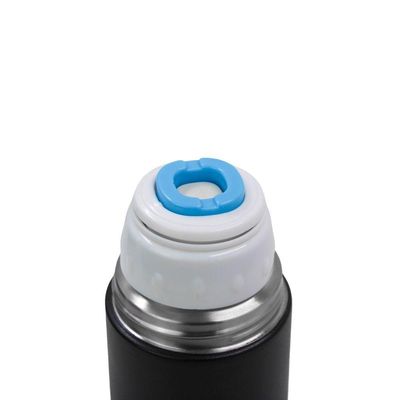 Garrafa Térmica Parede Dupla 3 Copo Aço Inox Squeeze 500ml Preto
