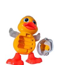 Brinquedo Pato Dançante Musical Anda Luz Som Infantil