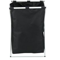 Cesto De Roupa Suja Cromado Desmontável Para Banheiro