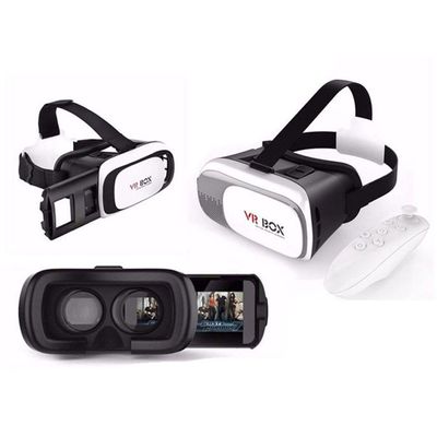 Óculos De Realidade Virtual 3d Para Smartphone - Vr Box 2.0 Com Controle