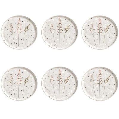 Conjunto De Pratos De Sobremesa 06 Peças Bio Floralis Porto Brasil