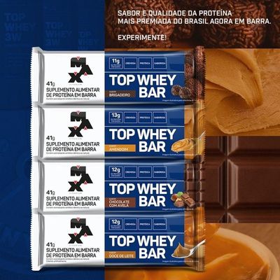 Top Whey Bar 41g Sabor Chocolate Com Avelã