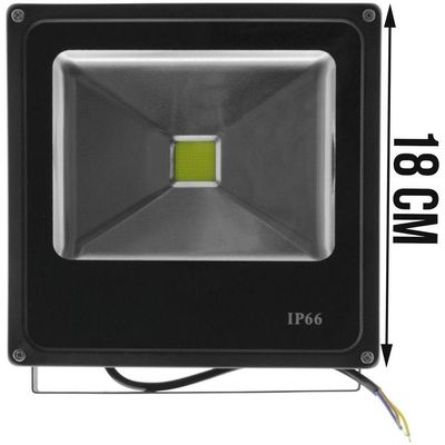 Kit 6 Refletor De Led Externo Jardim Fachada Muro 20w Bivolt
