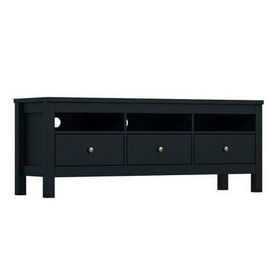 Rack Para Tv Até 65 Polegadas 03 Gavetas Indiana Henn Preto HP