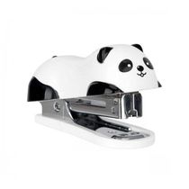 Mini Grampeador Panda Com Extrator E Grampos 12 Folhas Branco - Tilibra