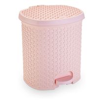 Lixeira Cesto 15 Litros Com Pedal E Tampa Banheiro Promoção! Cor Rosa