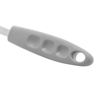 Batedor De Ovos Fouet Inox Cabo Plástico Cinza 30,5cm - Lyor