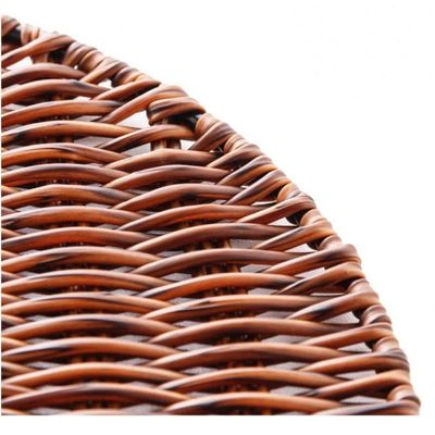 Jogo 4 Lugar Americano Coração Rattan Plástico Mesclado Lyor