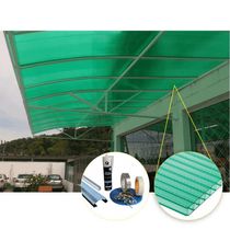 Kit Policarbonato Verde 4mm 6,00m X 3,00m - Perfis Naturais