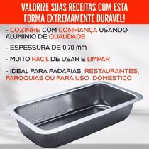 Kit 6 Formas Assadeira Pão Caseiro Gelo E Bolo Inglês N°3