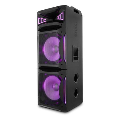 Caixa de Som Amplificada 2500W Philco Ex Bass PCX30000 Bivolt Bivolt