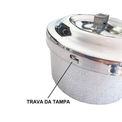 Forma De Pudim De Alumínio Com Tampa Nº20 Vai Ao Forno Extang
