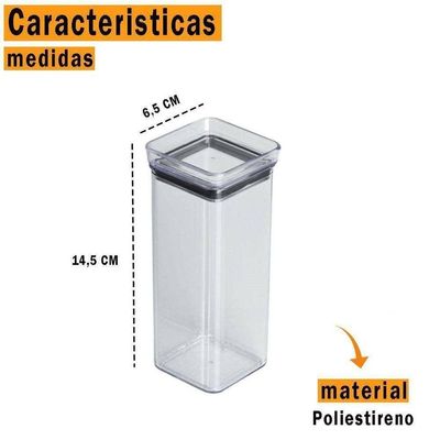 Mini Pote Hermético Lumini Quadrado 340ml