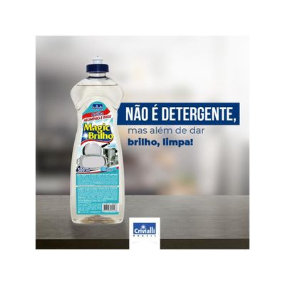 04 Magic Brilho Limpa Inox Aluminio 500 Ml Crivialli