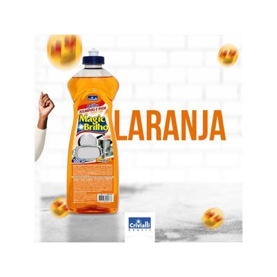 04 Magic Brilho Limpa Inox Aluminio 500 Ml Crivialli