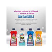 04 Magic Brilho Limpa Inox Aluminio 500 Ml Crivialli