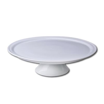 Prato para Bolo com Pé Germer Complementos Tradicional P em Porcelana  29 cm