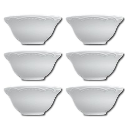Conjunto de Bowls Germer Cottage em Porcelana 400 ml – 6 Peças