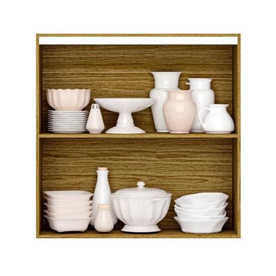 Armario De Cozinha Suspenso Art 80 Cm Com 2 Portas Freijo Riscatto
