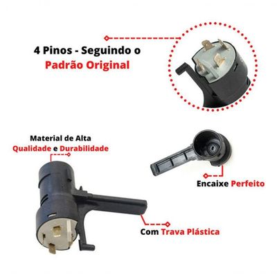 Comutador Ignição Partida Da Trava Direção Classic Após 2004