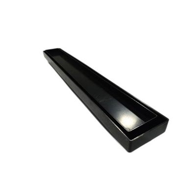 Ralo Oculto Linear De Embutir 5x50 Para Porcelanato Preto