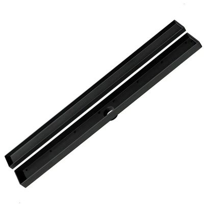 Ralo Oculto Linear De Embutir 5x50 Para Porcelanato Preto