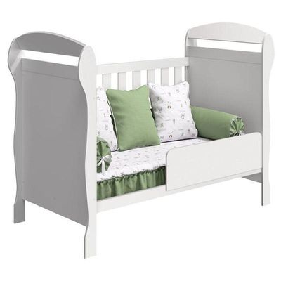Quarto De Bebê Eloá Com Berço Americano Danny Branco Acetinado E Colchão Da Ortobom – Phoenix Baby