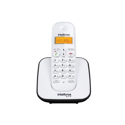 Telefone Sem Fio Intelbras Ts3110 Preto E Branco