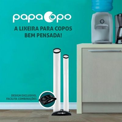 Lixeira Papacopos Dupla Coletora Para Copos Descartáveis