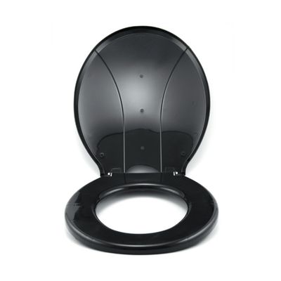 Assento Premium Para Vaso Sanitário Universal Oval Preto