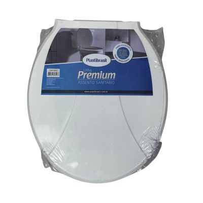 Assento Premium Para Vaso Sanitário Universal Oval Branco