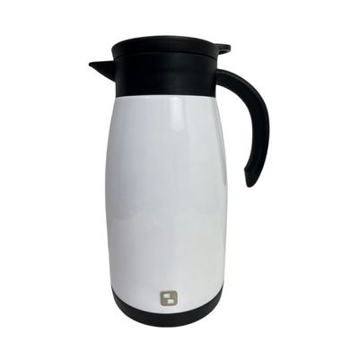 Bule Térmico Soprano 1 Litro Aço Inox Com Gatilho Branco