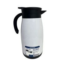 Bule Térmico Soprano 1 Litro Aço Inox Com Gatilho Branco
