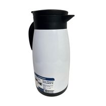 Bule Térmico Soprano 1 Litro Aço Inox Com Gatilho Branco