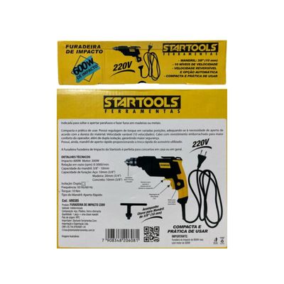 Furadeira De Impacto 220v 600 W Ar0385 Startools
