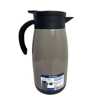 Bule Térmico Soprano 1 Litro Aço Inox Com Gatilho Fendi