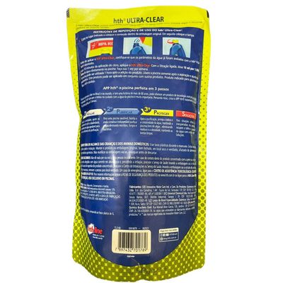 Kit 03 HTH Ultra Clear Algicida e Decantador 2 em 1 900ml
