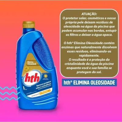 Kit 02 HTH Eliminador de Oleosidade 1L