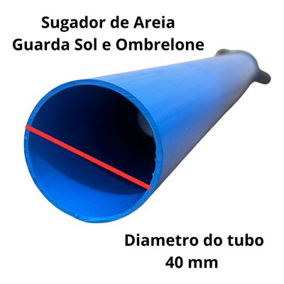 Furador Pressão Saca Areia Guarda Sol Ombrelone 40 Mm Grosso
