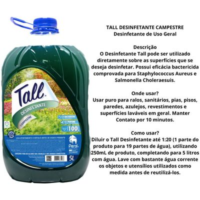 Desinfetante Perol Tall Campestre Semi Profissional 05 Lt