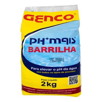 Kit 05 Elevador De Ph Barrilha 05 Ph Certo Alcalinidade 2kg