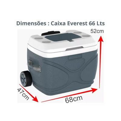 Caixa Térmica Everest 66l - Soprano Cor Cinza