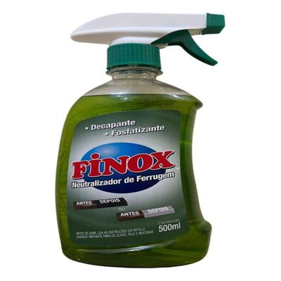 KIT 02 Tira Ferrugem Neutralizador Decapante Finox 500 Ml 02 Und