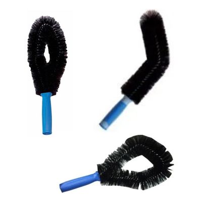 Escova Para Limpeza Tubos E Cantos Dobrável Bralimpia Azul
