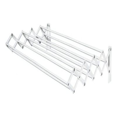 Varal De Parede Retrátil Sanfonado Alumínio 80 Cm
