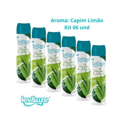 Odorizador Purificador Cheiro Ambiente Lev&uze Capim Lima 06