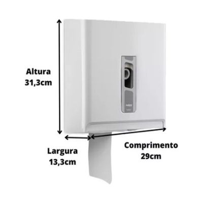 Dispenser De Papel Higiênico Rolão 200/500m Bco Nobre Street