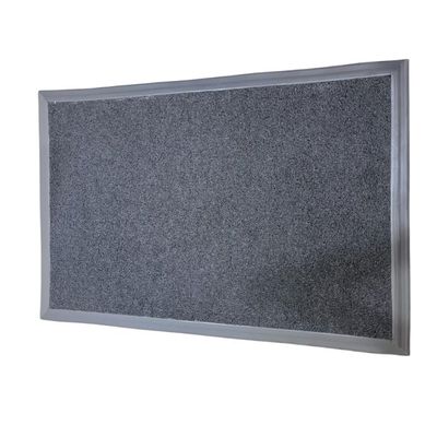 Tapete Sanitizante Kapazi Cinza Com Borda 5cm 90 X 130cm