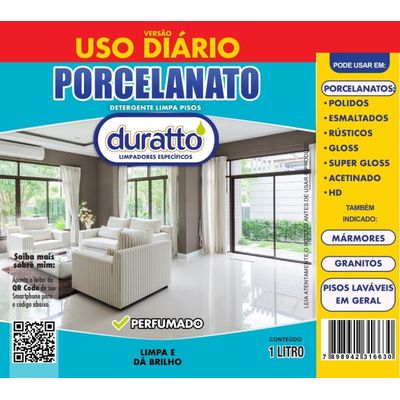 Limpador Porcelanato Detergente Limpa Piso Concentado 1lt